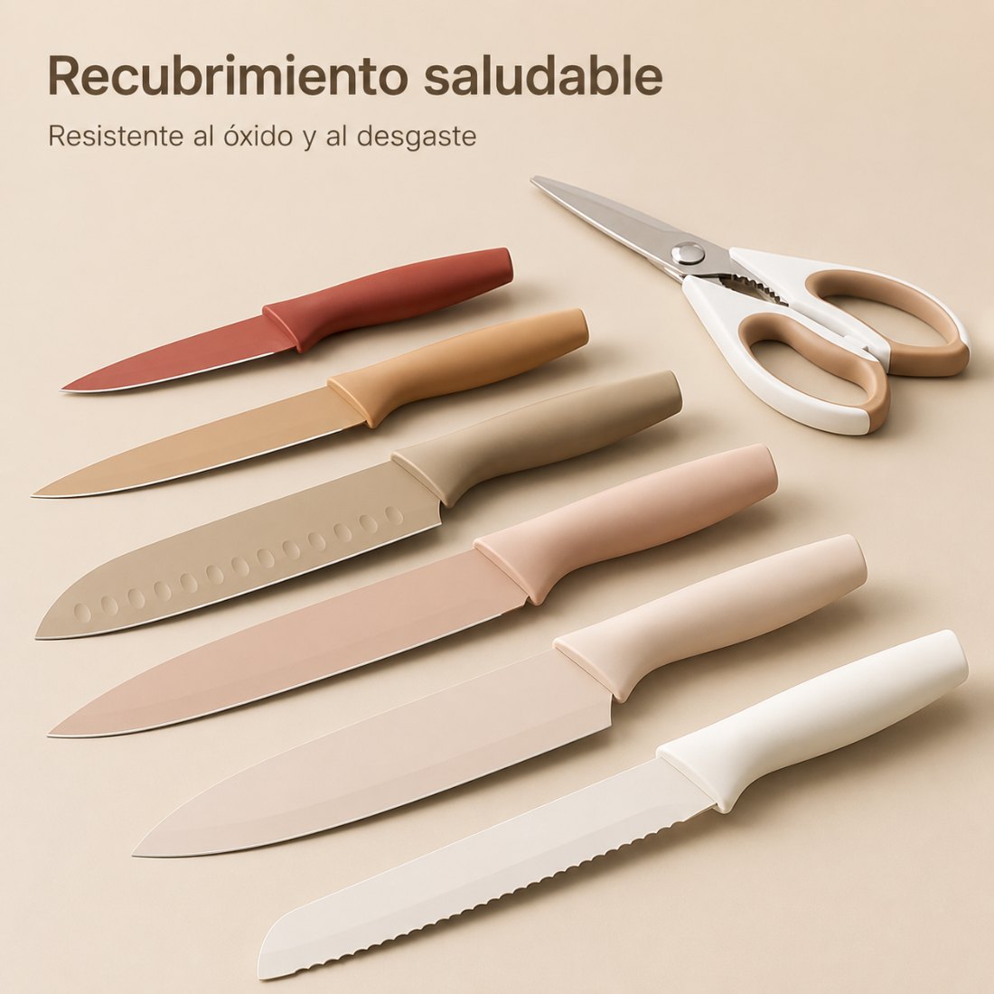 Cuchillos con recubrimiento resistente al óxido